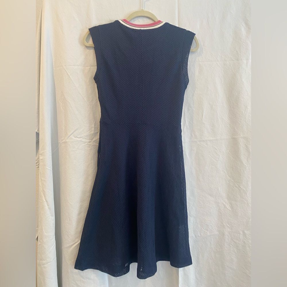 & Other Stories Navy Netted Dress - Picture 4 of 4